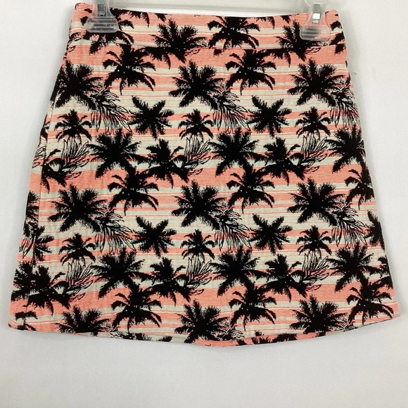 Topshop Tropical Palm Tree Skirt Size 2 - Picture 1 of 9